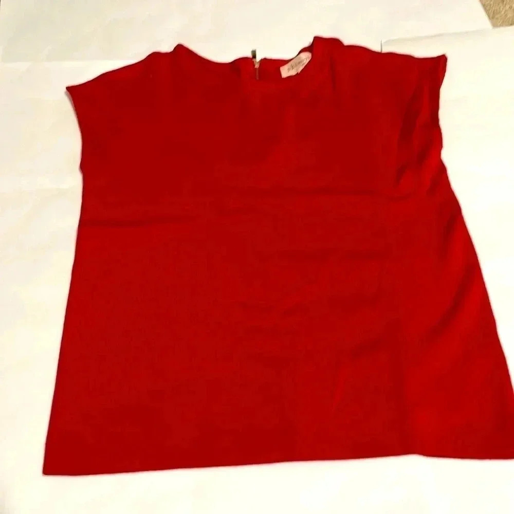 Philosophy red sleeveless top small
